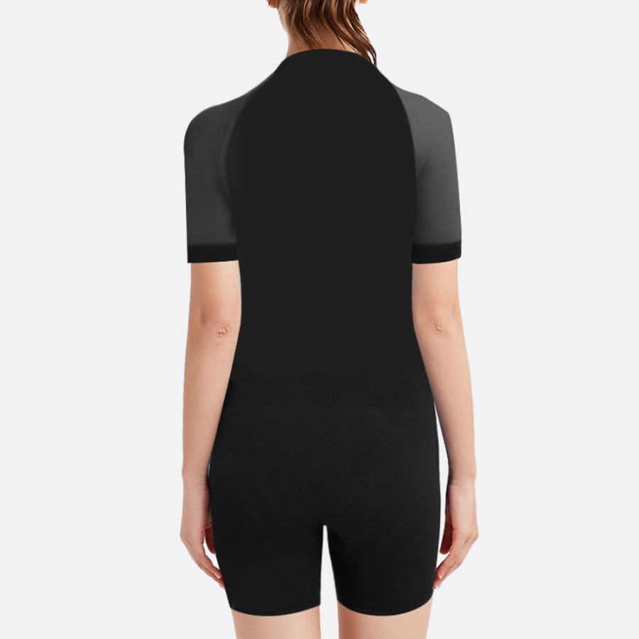 High quality back zip women's short sleeve wetsuit