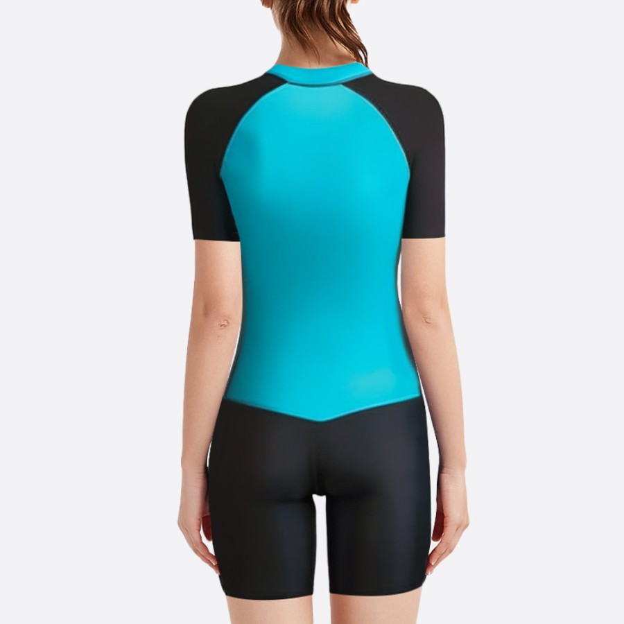 Lightweight slim fit women's short sleeve wetsuit