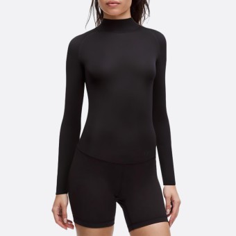 Black comfortable and warm women's wetsuit top