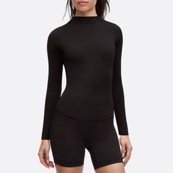 Elastic long sleeve women's wetsuit top